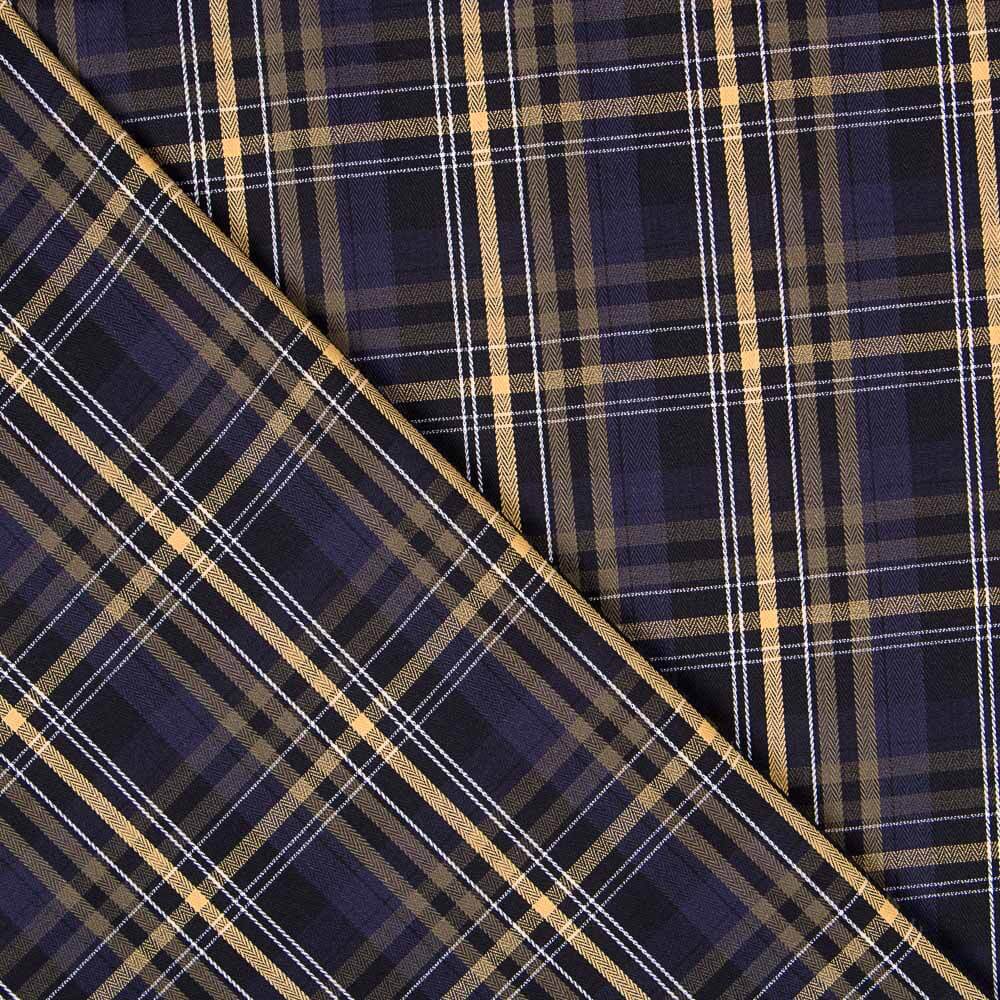 Hemd Mix Plaid Blau Nacht - Ribes y Casals