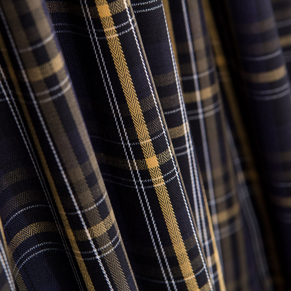 Hemd Mix Plaid Blau Nacht - Ribes y Casals