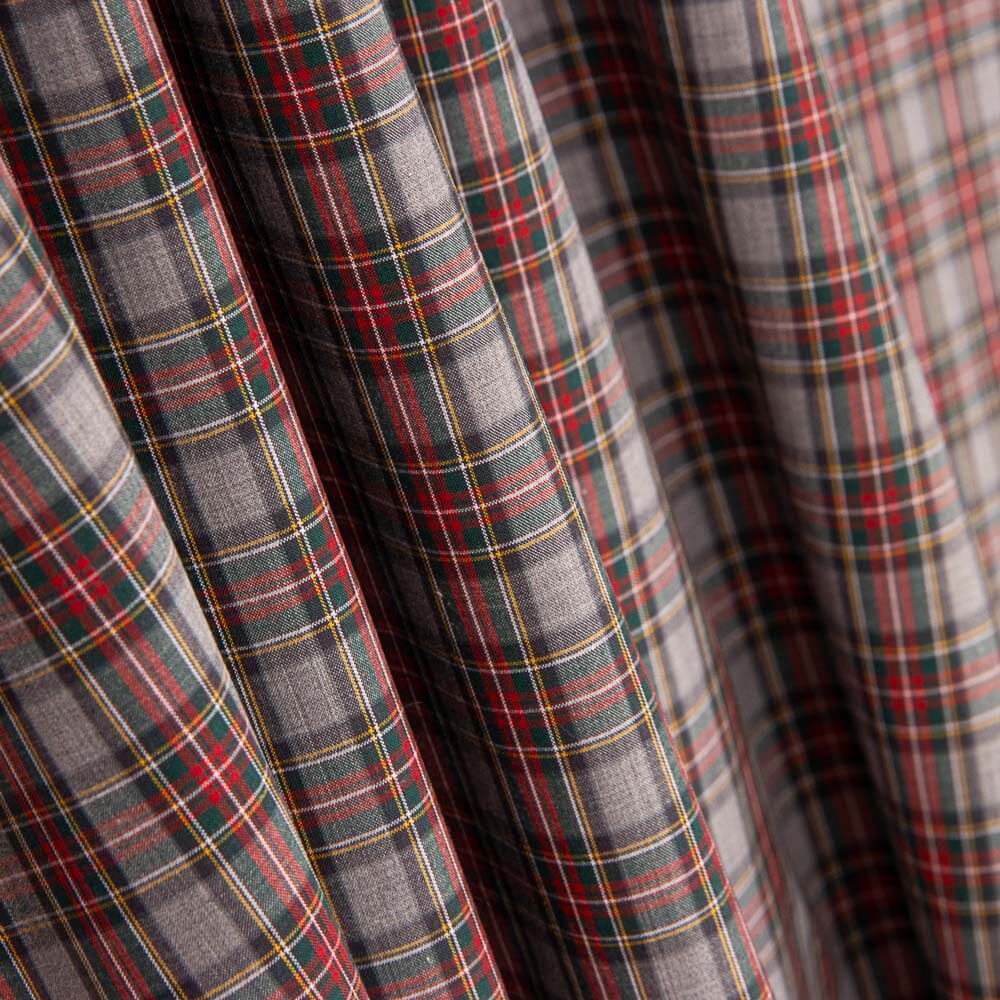 Hemd Baumwolle Tartan Grau - Ribes y Casals