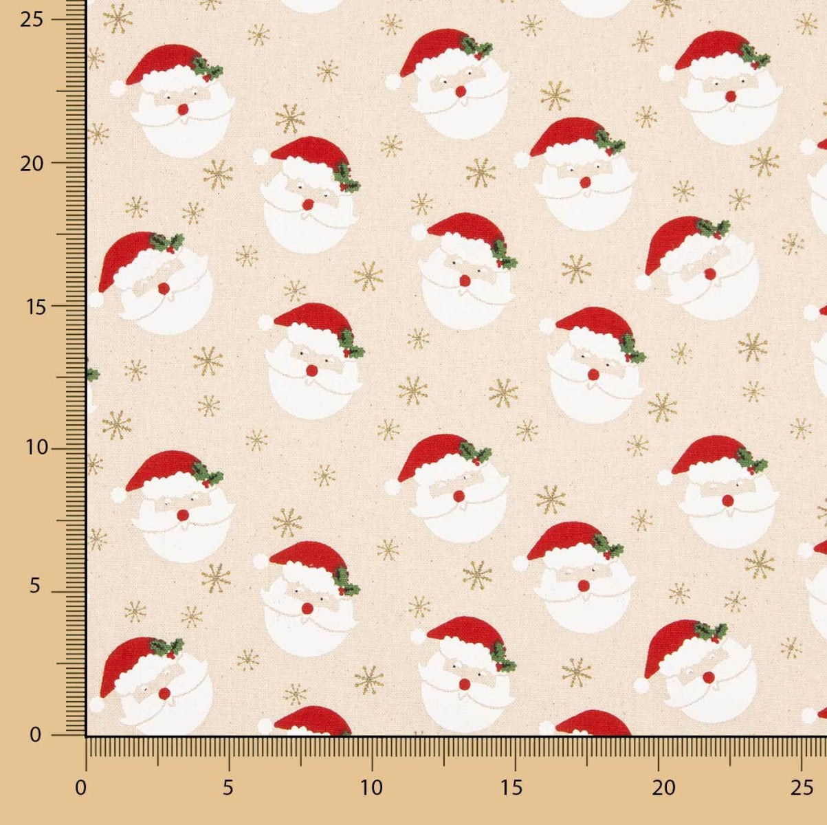 Canvas-Reststück Weihnachten Weihnachtsmann – verschiedene Maße x Breite 140 cm - Ribes y Casals