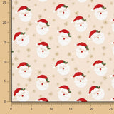 Canvas-Reststück Weihnachten Weihnachtsmann – verschiedene Maße x Breite 140 cm - Ribes y Casals