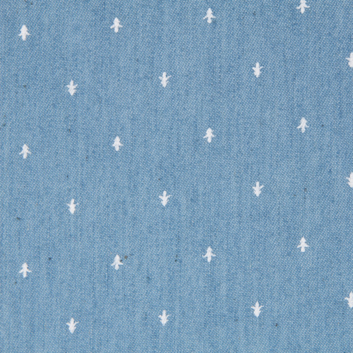 Geometrischer Chambray aus hellem Denim - Ribes y Casals