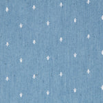 Geometrischer Chambray aus hellem Denim - Ribes y Casals