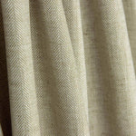 Chambray Baumwoll-Leinen Fischgrät Grünlich beige - Ribes y Casals