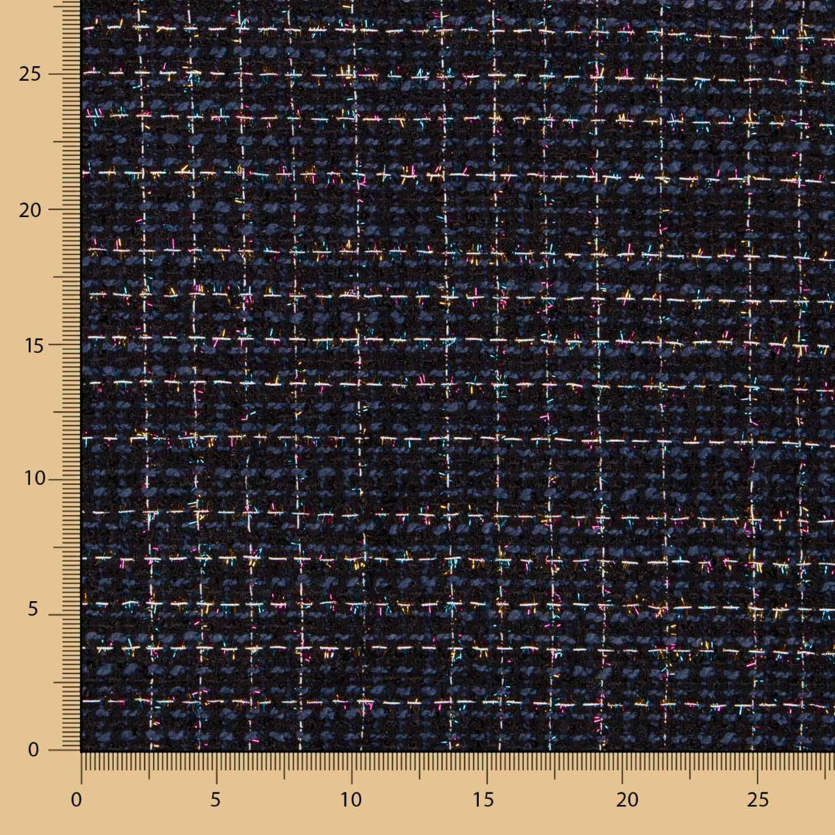 Tweed Wolle Lurex Marine - Ribes y Casals