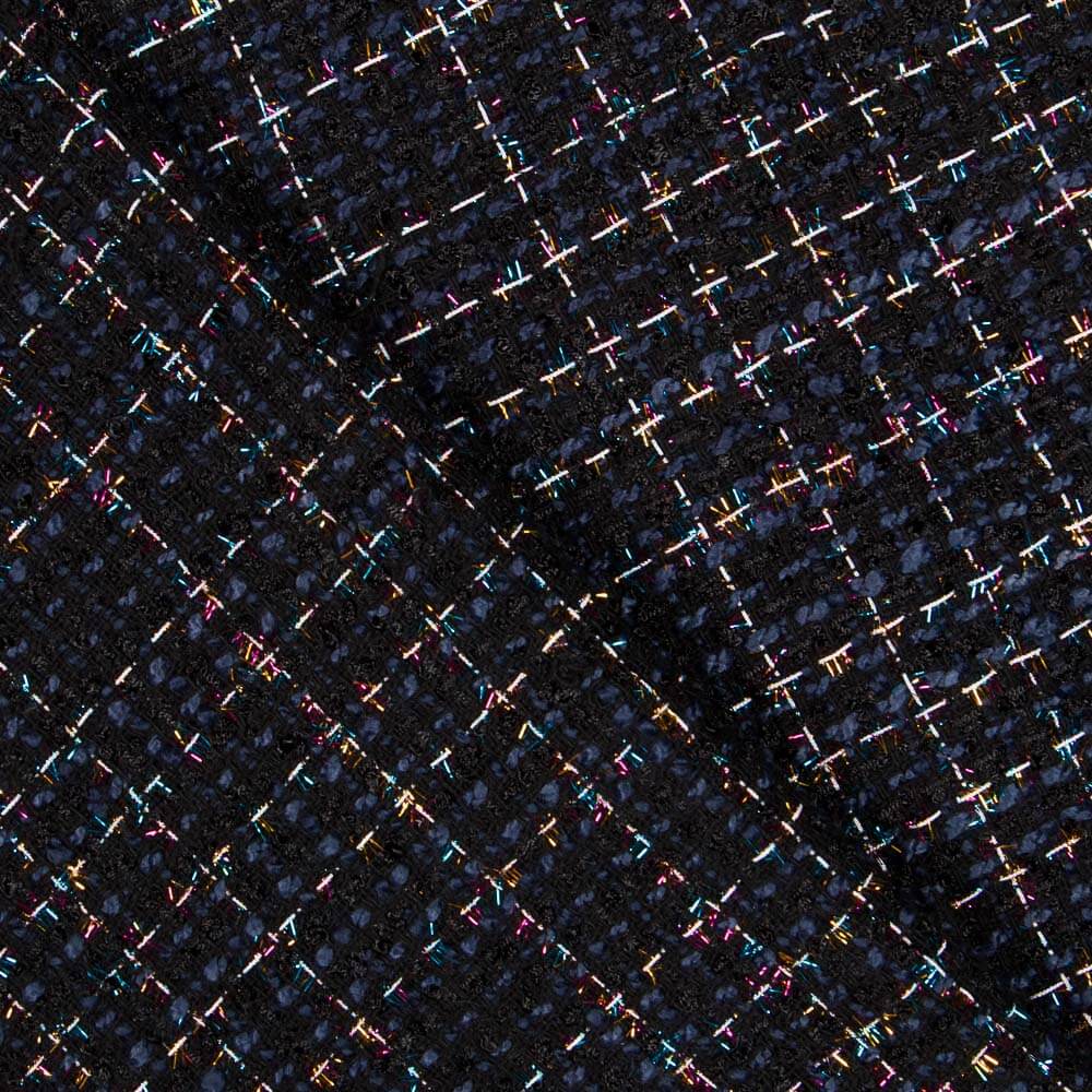 Tweed Wolle Lurex Marine - Ribes y Casals