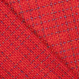 Tweed Wolle Lurex Rot - Ribes y Casals