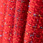 Tweed Wolle Lurex Rot - Ribes y Casals