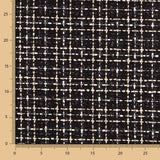 Tweed Wolle Lurex Schwarz - Ribes y Casals