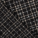 Tweed Wolle Lurex Schwarz - Ribes y Casals