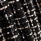 Tweed Wolle Lurex Schwarz - Ribes y Casals