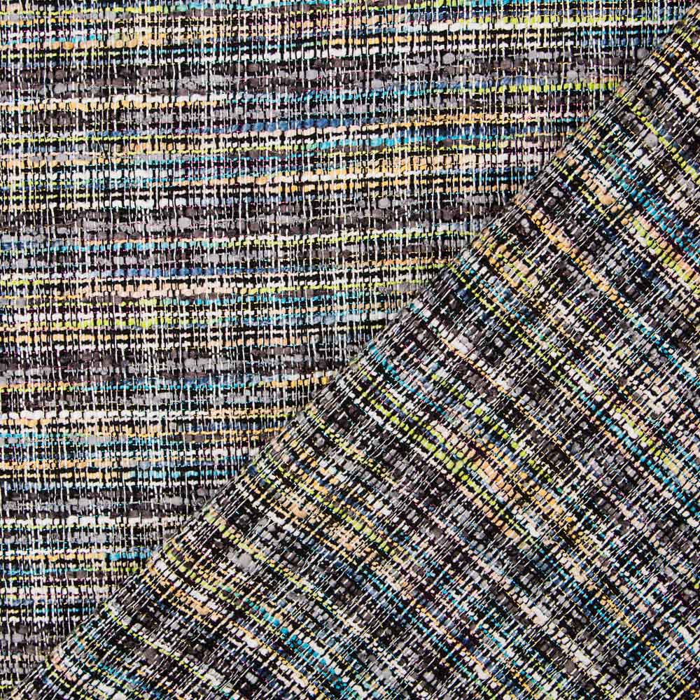 Tweed Multicolour Grün Lamé - Ribes y Casals