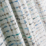 Tweed Wolle Zweifarbig Wolle Ecru Hellblau - Ribes y Casals