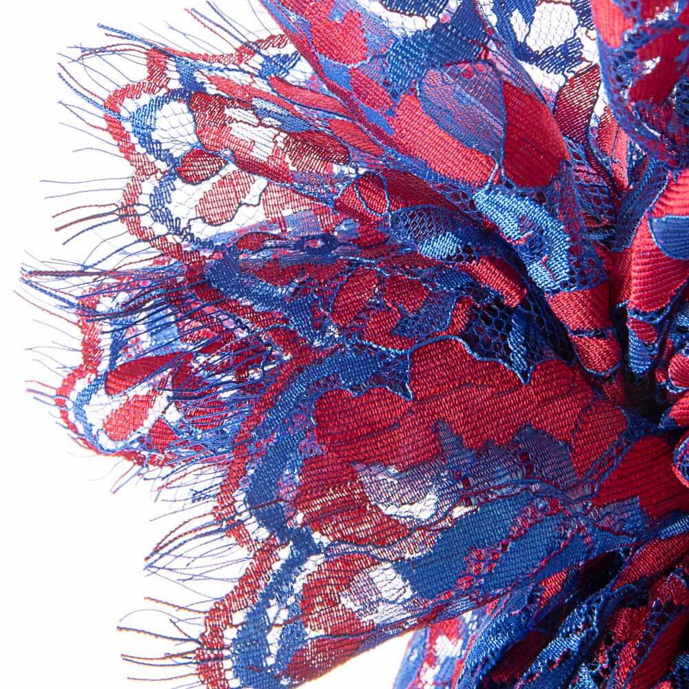 Bicolour Chantilly-Spitze Blau-Fuchsia - Ribes y Casals