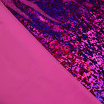 Fuchsia Diamond Holographisches Lackleder Vinyl - Ribes y Casals