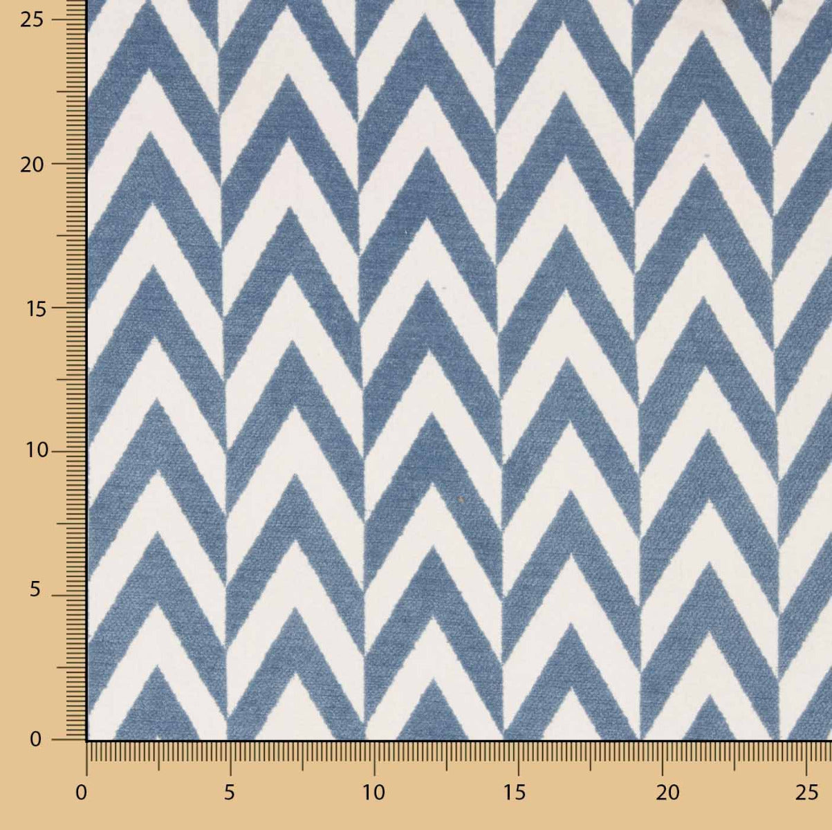 Blaue Chevron-Chenille - Ribes y Casals