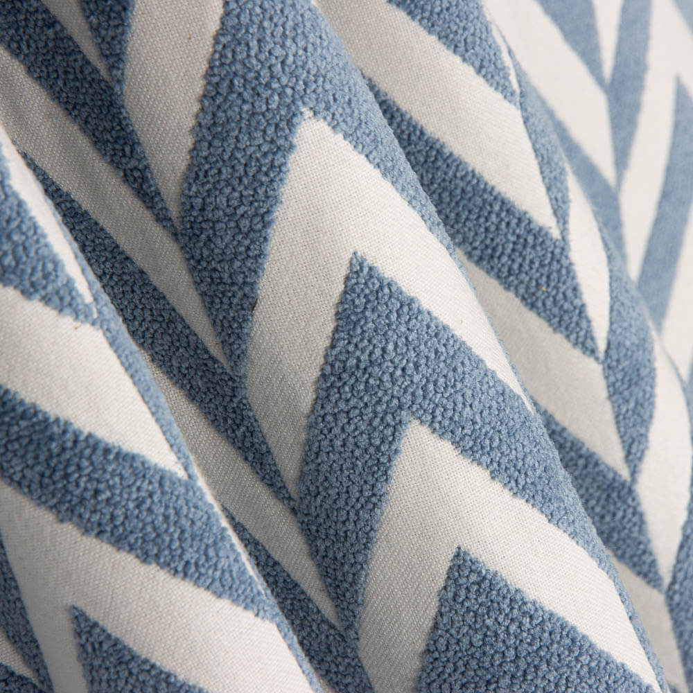Blaue Chevron-Chenille - Ribes y Casals