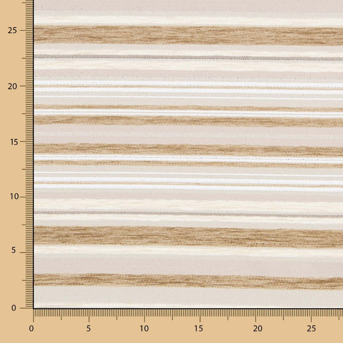 Chenille gestreift Beige - Ribes y Casals