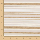 Chenille gestreift Beige - Ribes y Casals