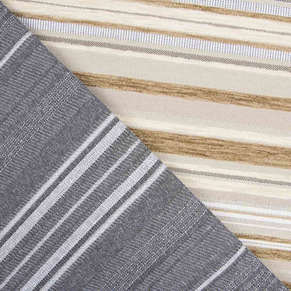 Chenille gestreift Beige - Ribes y Casals