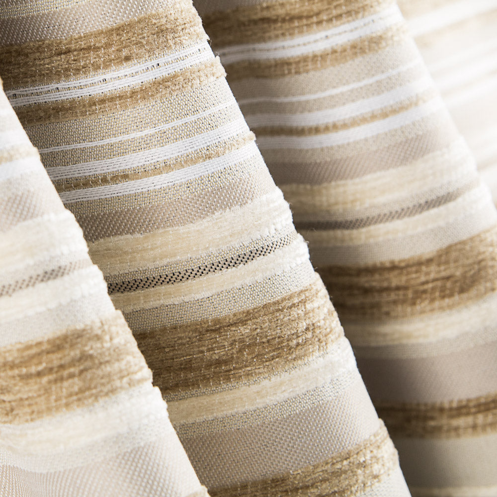 Chenille gestreift Beige - Ribes y Casals
