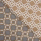 Chenille-Polsterung Geometrisch Kamel - Ribes y Casals