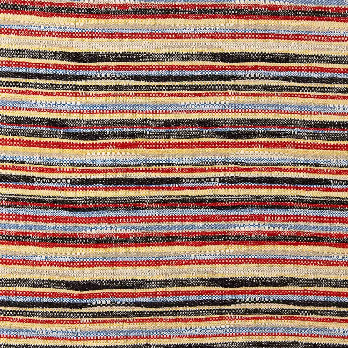 Chenille-Webteppich gestreift rot - Ribes y Casals