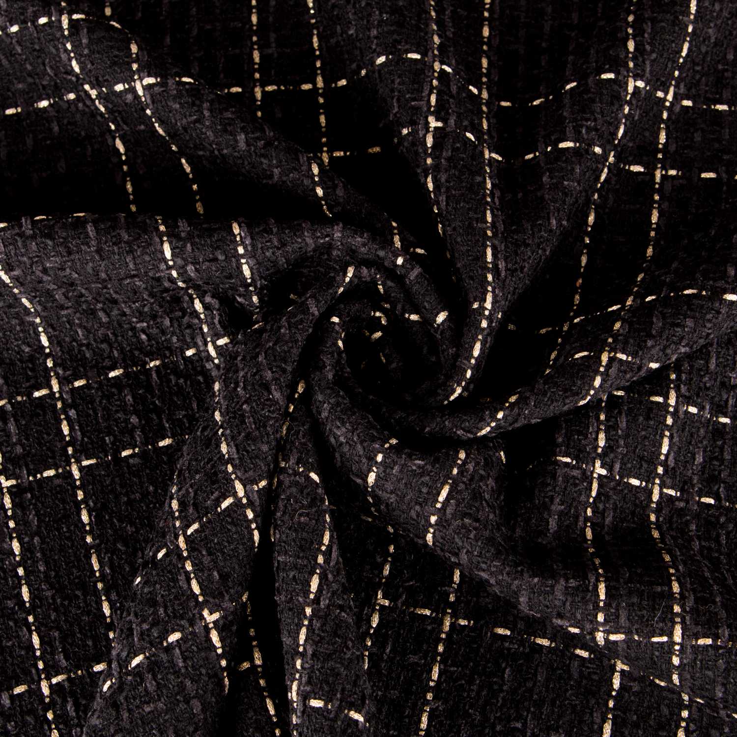 Cheviot Lurex Schwarz - Ribes y Casals