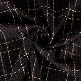 Cheviot Lurex Schwarz - Ribes y Casals