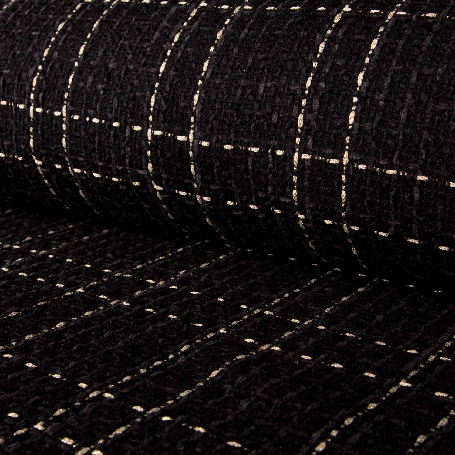 Cheviot Lurex Schwarz - Ribes y Casals