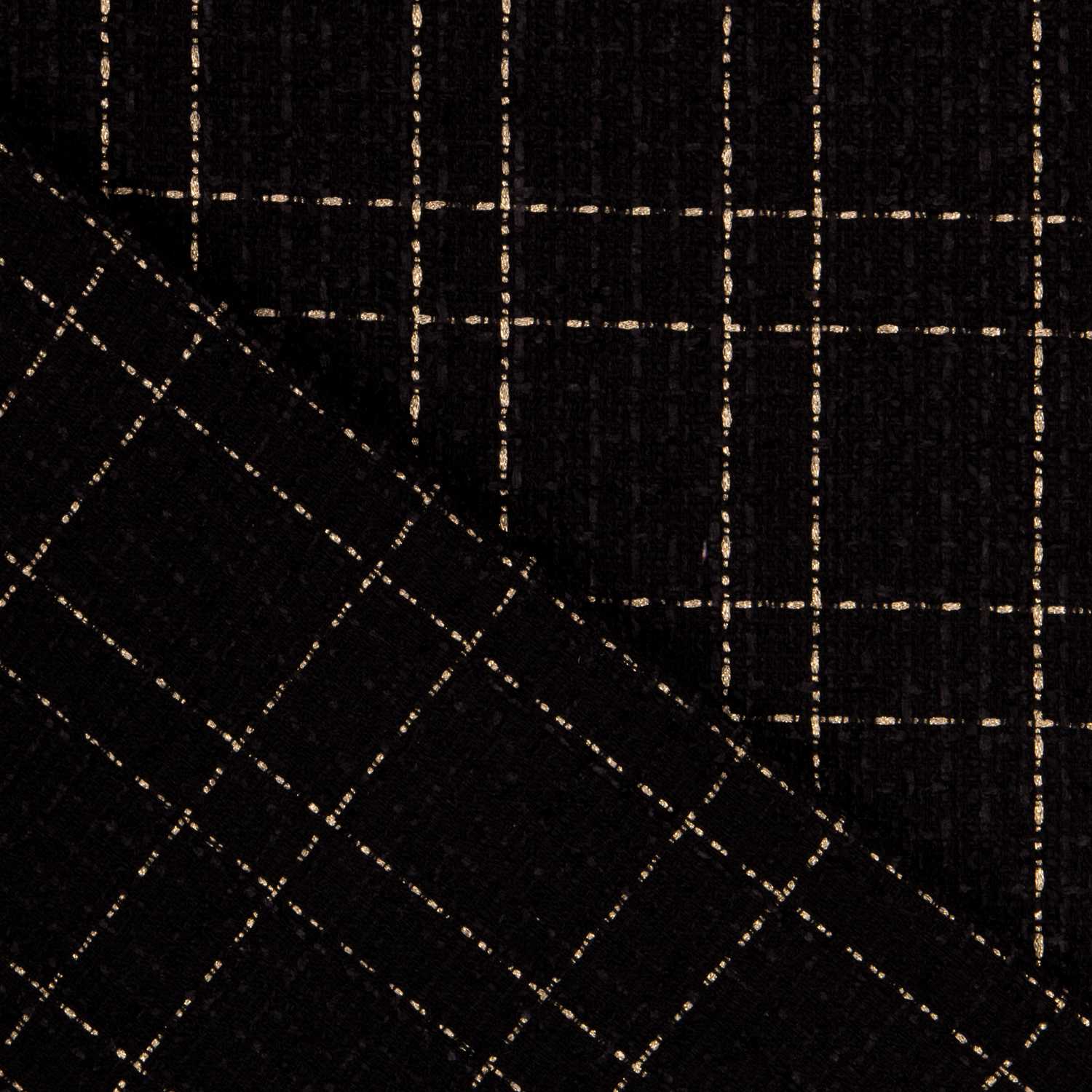 Cheviot Lurex Schwarz - Ribes y Casals