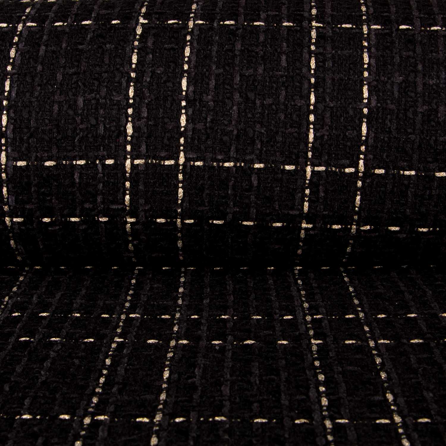 Cheviot Lurex Schwarz - Ribes y Casals