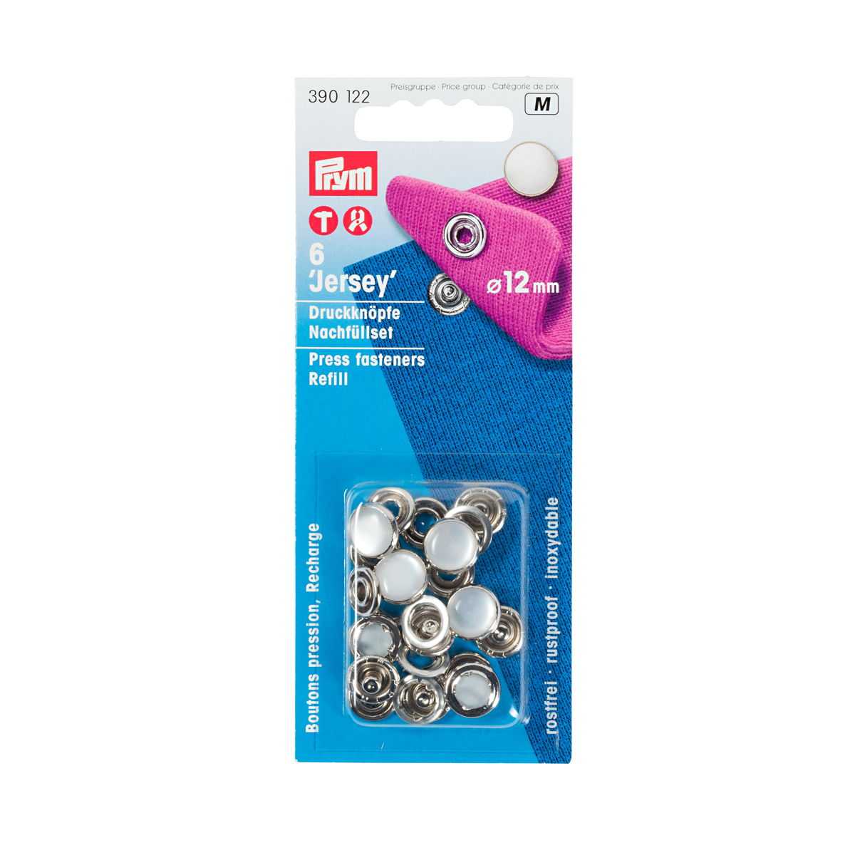 12mm Jersey-Verschlüsse Prym 390117 - Ribes y Casals
