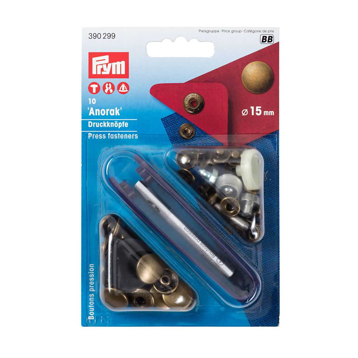 Druckknöpfe 15mm Prym 390299 - Ribes y Casals
