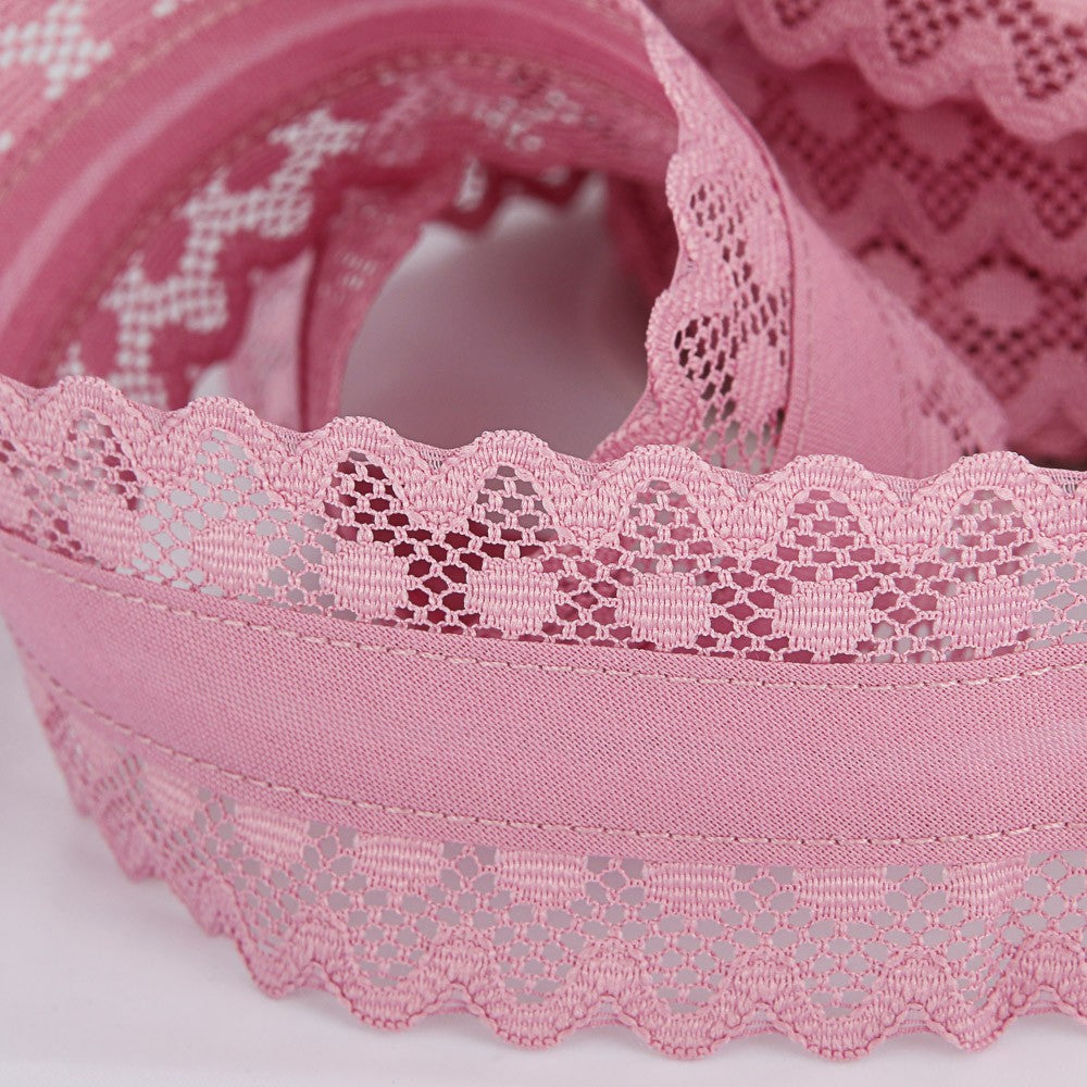 Bias Tape Rosa Spitze 53mm - Ribes y Casals