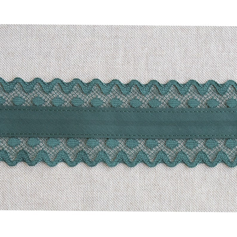 Bias Tape Grüne Spitze 53mm - Ribes y Casals