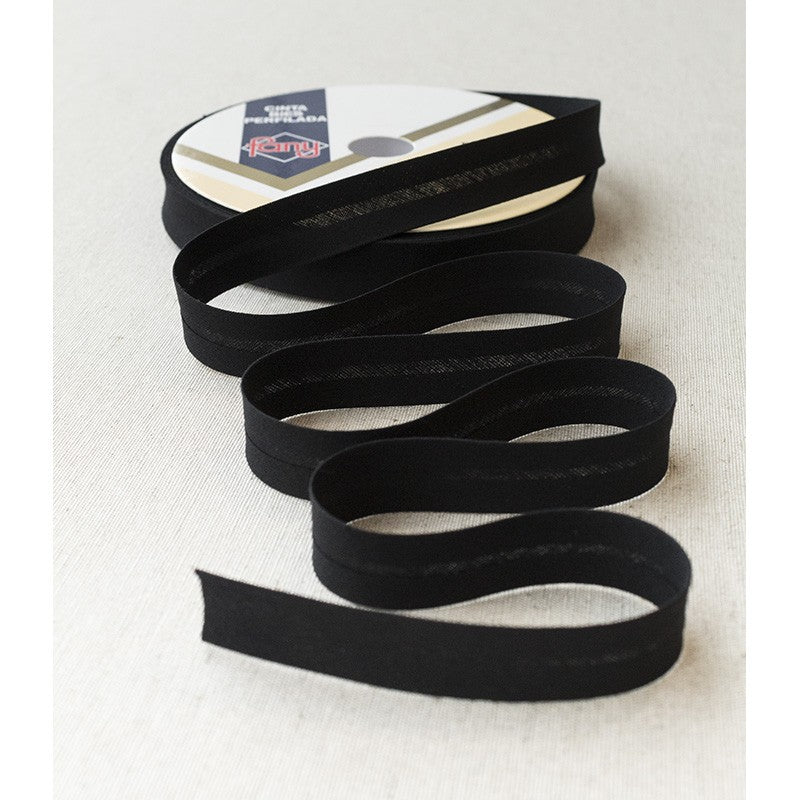 Bias Tape Schwarz 18mm - Ribes y Casals