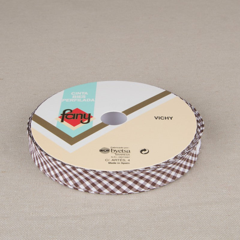 Vichy Bias-Band Braun 18mm - Ribes y Casals