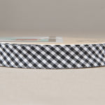 Vichy Bias Tape Schwarz 18mm - Ribes y Casals