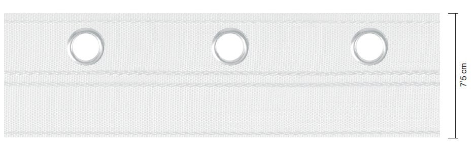 Gardinenband Öse 12 mm Kristall - Ribes y Casals