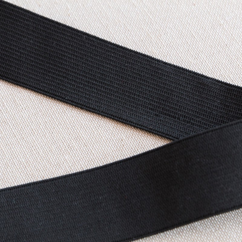Schwarzes Gummiband 22mm - Ribes y Casals