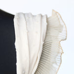 Garrucha plissierte Gaze Band 4'5cm Beige - Ribes y Casals