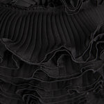 Garrucha plissiertes Gazeband 4'5cm Schwarz - Ribes y Casals