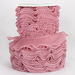 Plissiertes Gazeband Garrucha 4'5cm Rosa - Ribes y Casals