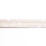 Bias Tape Beige Herzen 18 mm - Ribes y Casals