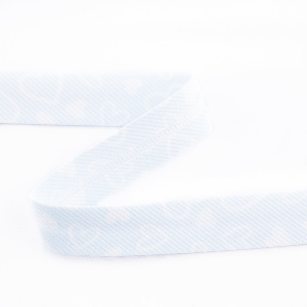 Bias-Band Herzen Hellblau 18 mm - Ribes y Casals