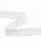 Bias-Band Herzen Grau 18 mm - Ribes y Casals