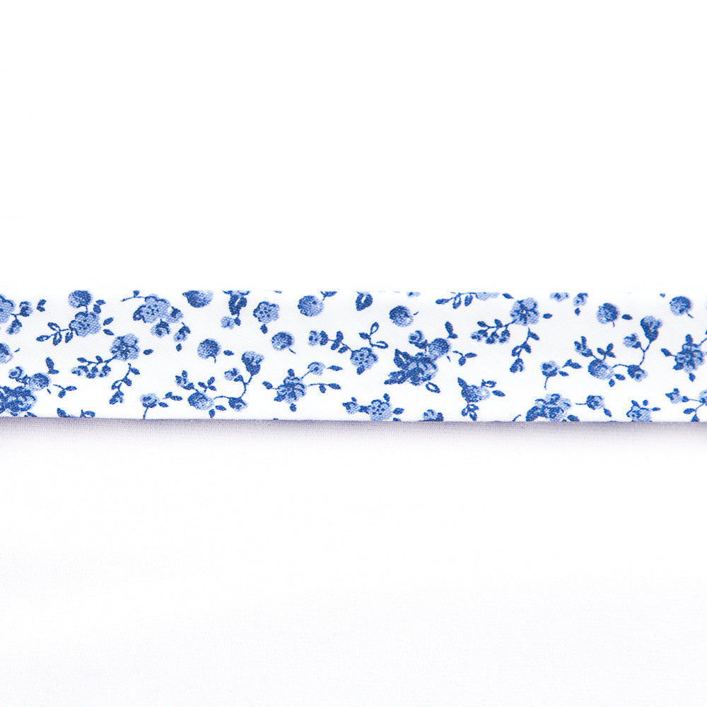Bias Tape Blume Blau 18 mm - Ribes y Casals