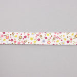 Fuchsia Flower Bias Tape 18 mm - Ribes y Casals