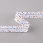 Bias Tape Blumen Blau 18 mm - Ribes y Casals
